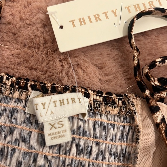 Cheetah bustier top adjustable straps- NWT size XS - Picture 3 of 8